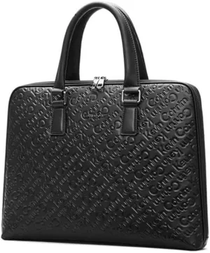 Men's Briefcase Messenger Bag Leather Handbag tote bag computer bag men's folder for a4 documents
