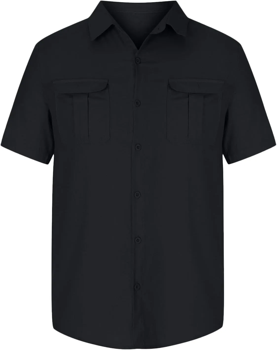 Mens Button Down Short Sleeve Shirts Summer Business Casual T Shirts Cotton Hawaiian Beach Tops Holiday Vacation Clothes
