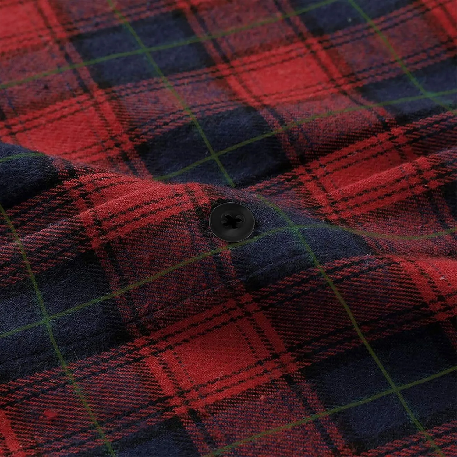Mens Long Sleeve Shirt for Men Warm Casual Soft Button Down Plaid Shirt Regular Lightweight Shirt Jacket Plus Size