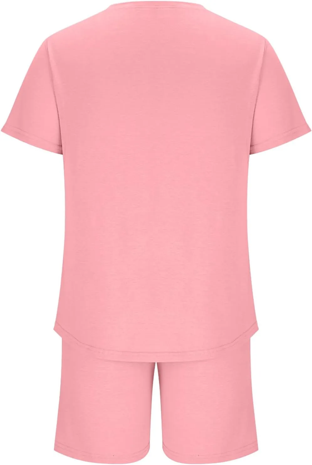 Mens Short Sets 2 Piece Outfits Summer Beach Casual Tracksuit Sports Shirt and Shorts Set Cotton Suit