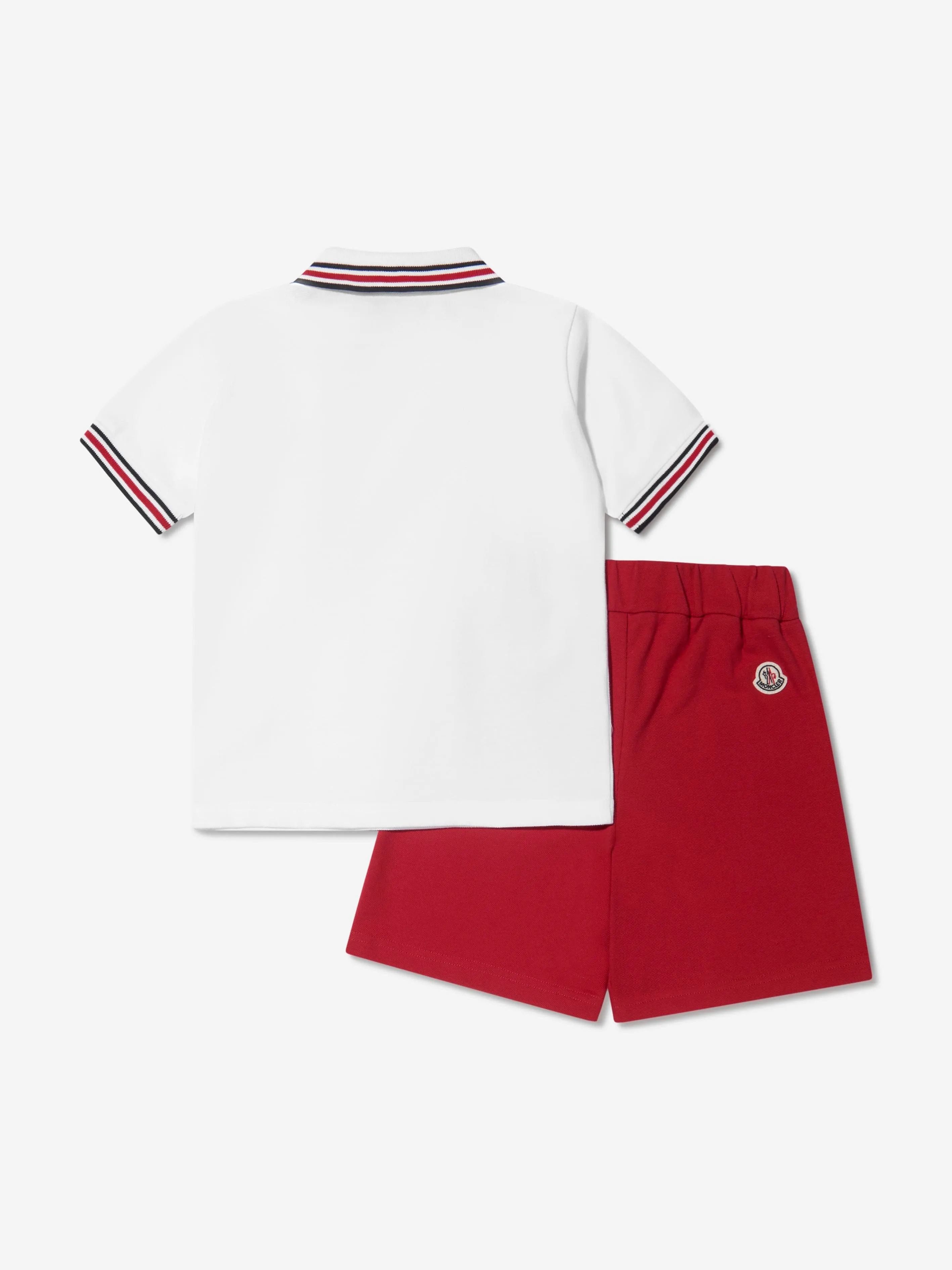 Moncler Enfant Boys Polo Shirt And Shorts in Red