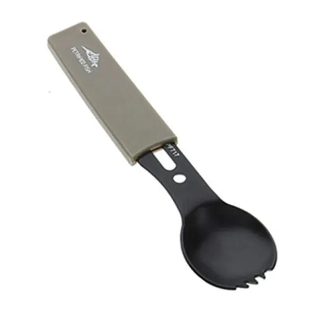 Multifunctional Stainless Steel Camping Knife and Spork (Spoon and Fork)