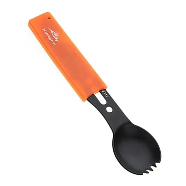 Multifunctional Stainless Steel Camping Knife and Spork (Spoon and Fork)