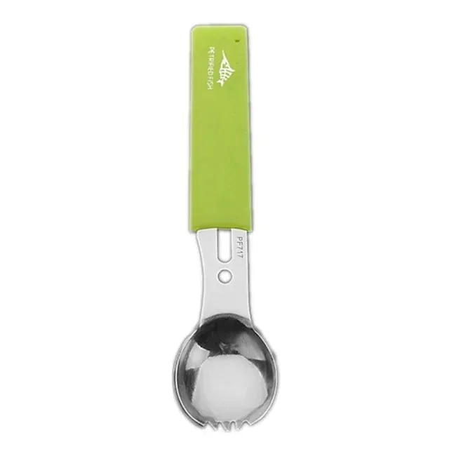 Multifunctional Stainless Steel Camping Knife and Spork (Spoon and Fork)