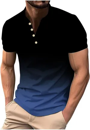 Muscularfit T-Shirts for Men Graphic Funny Short Sleeve Quarter Zipper Polo Shirt Summer Causal Stylish Gym Workout Pullover