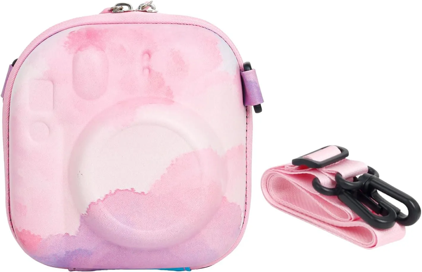 MUZIRI KINOKOO Colorful Hard EVA Case for Fuji Instax Mini 12/Mini 40/ Mini 11/Mini 99/Mini 90/ Mini 9/Mini 8/Mini 7  Camera, Instant Camera Storage Bag with Shoulder Strap, Dreamy Cloud, camera case