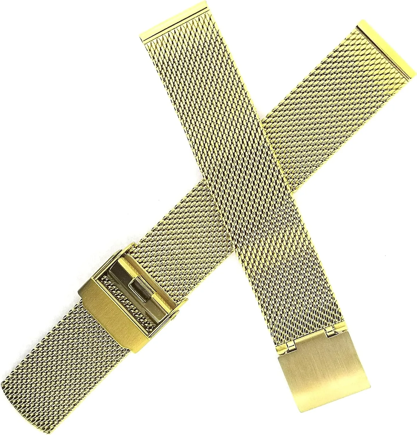 NZZXTO Stainless Steel Mesh Watch Band for Skagen Unisex Watches with pin, Light, thin, soft, Adjusting the length