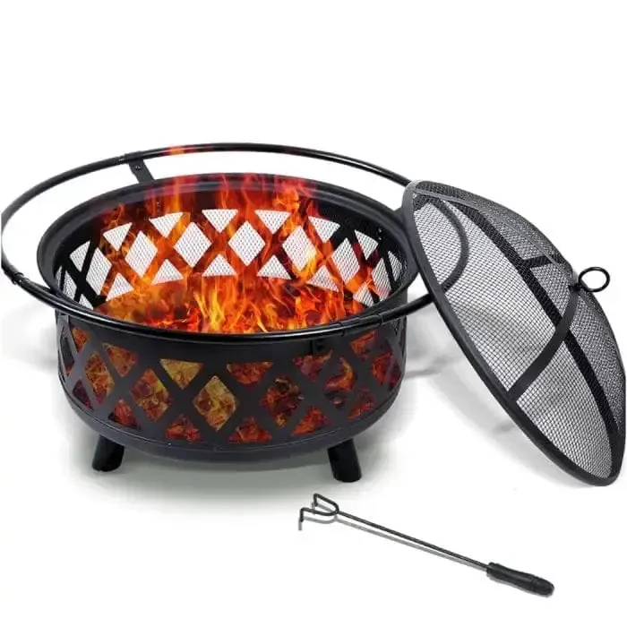 Outdoor Fire Pit and BBQ