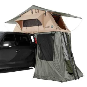 Overland Vehicle Systems TMBK Roof Top Tent Annex Green Base With Black Floor & Travel Cover