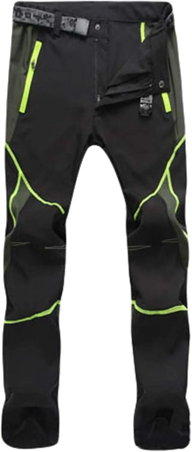 Pants For Men Men's Fashion Waterproof Pants Splice Windproof Trousers Softshell Outdoor Hiking Trousers Cargo Pants