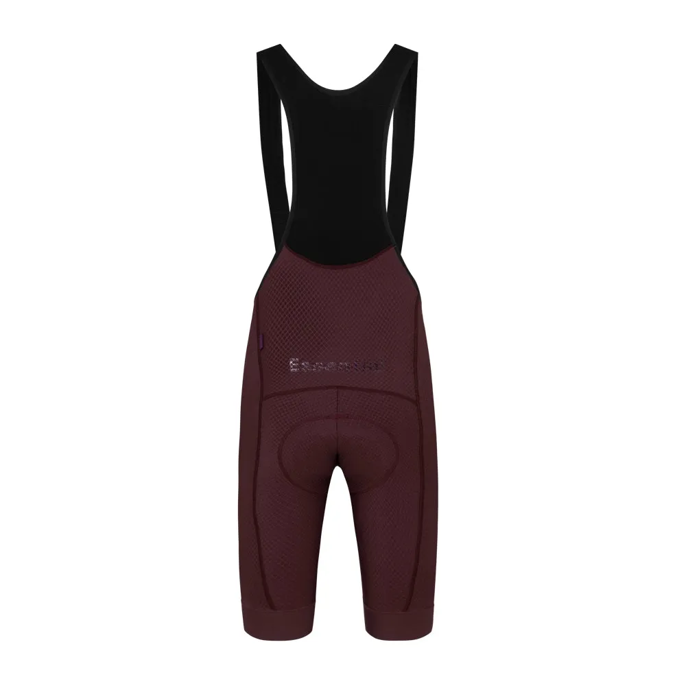 PAS NORMAL STUDIOS Essential Bibs Shorts SS23 - Burgundy