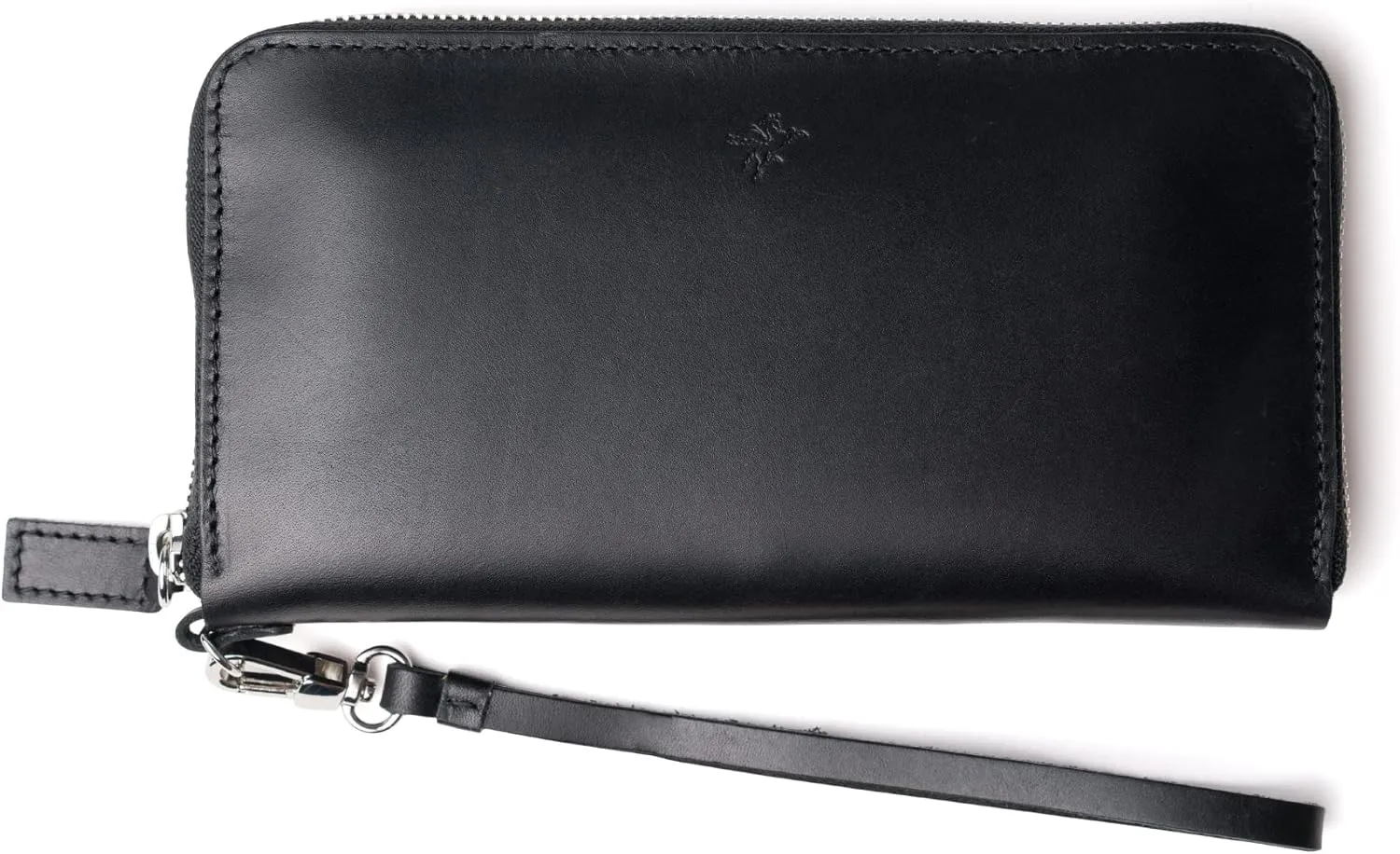PEGAI Leather Large Capacity Wristlet Wallets For Women | Zip Around Full-Grain Phone Wallet | Clutch Purses for Women With Credit Card Holder, Coin Purse and Cash Slot | KARLA (Black)