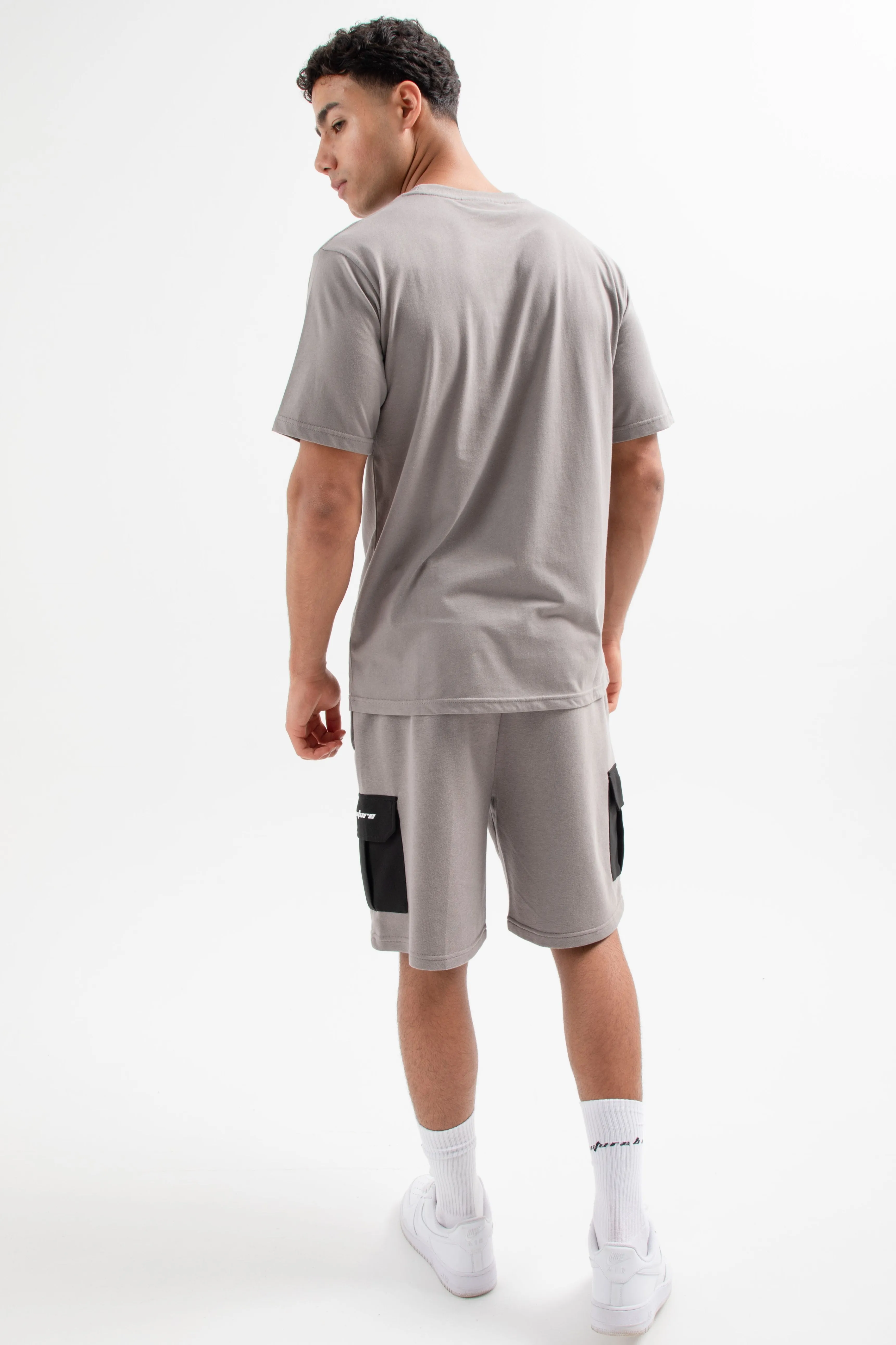 Petersham Jersey Cargo Shorts - Dark Grey