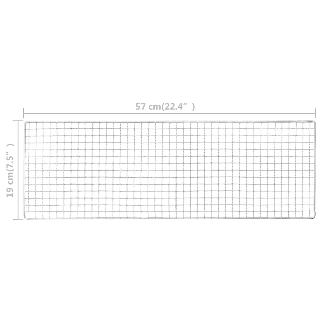 Portable Camping BBQ Grill Steel 60x22.5x33 cm