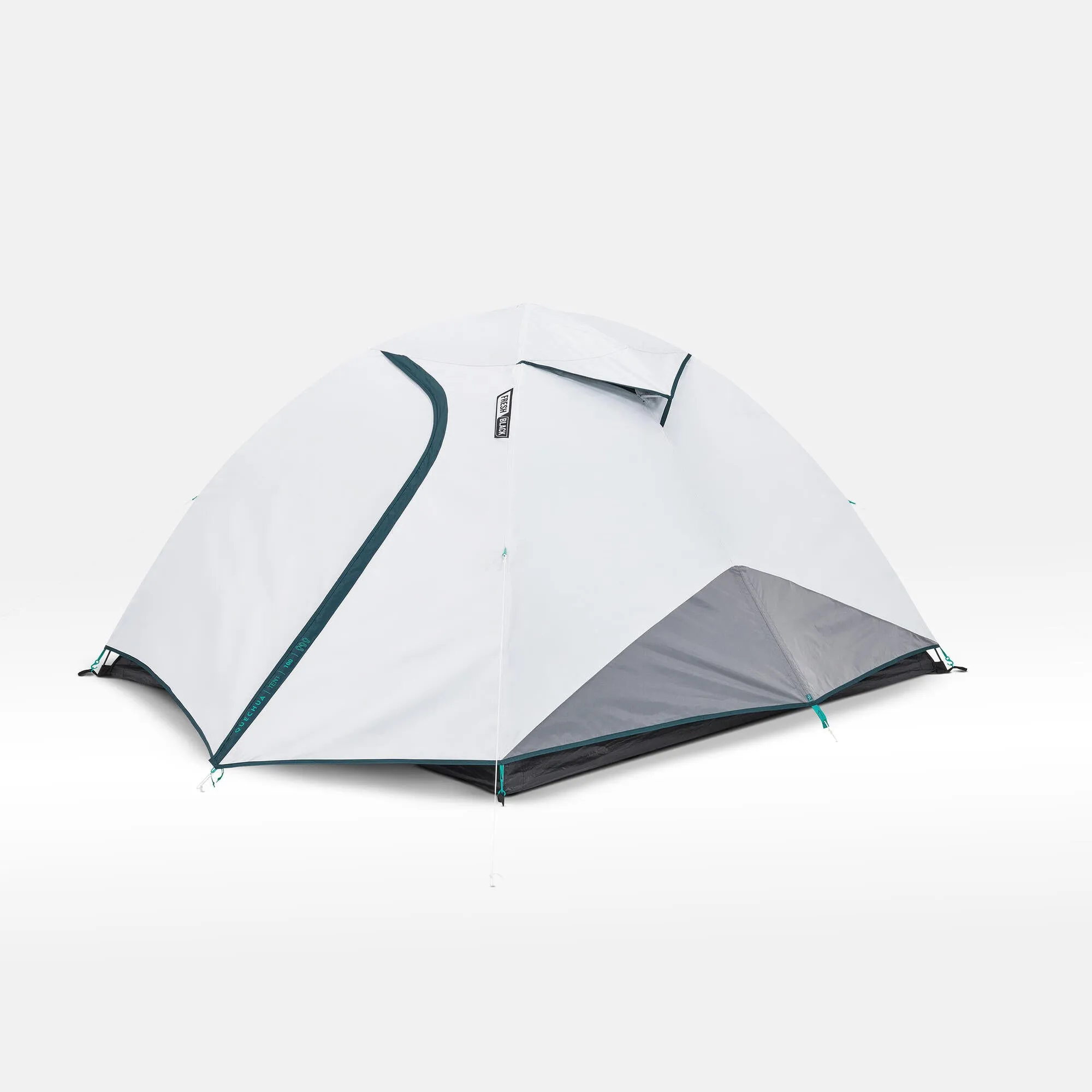 Quechua MH100 Fresh & Black Waterproof Camping Tent 3 Person