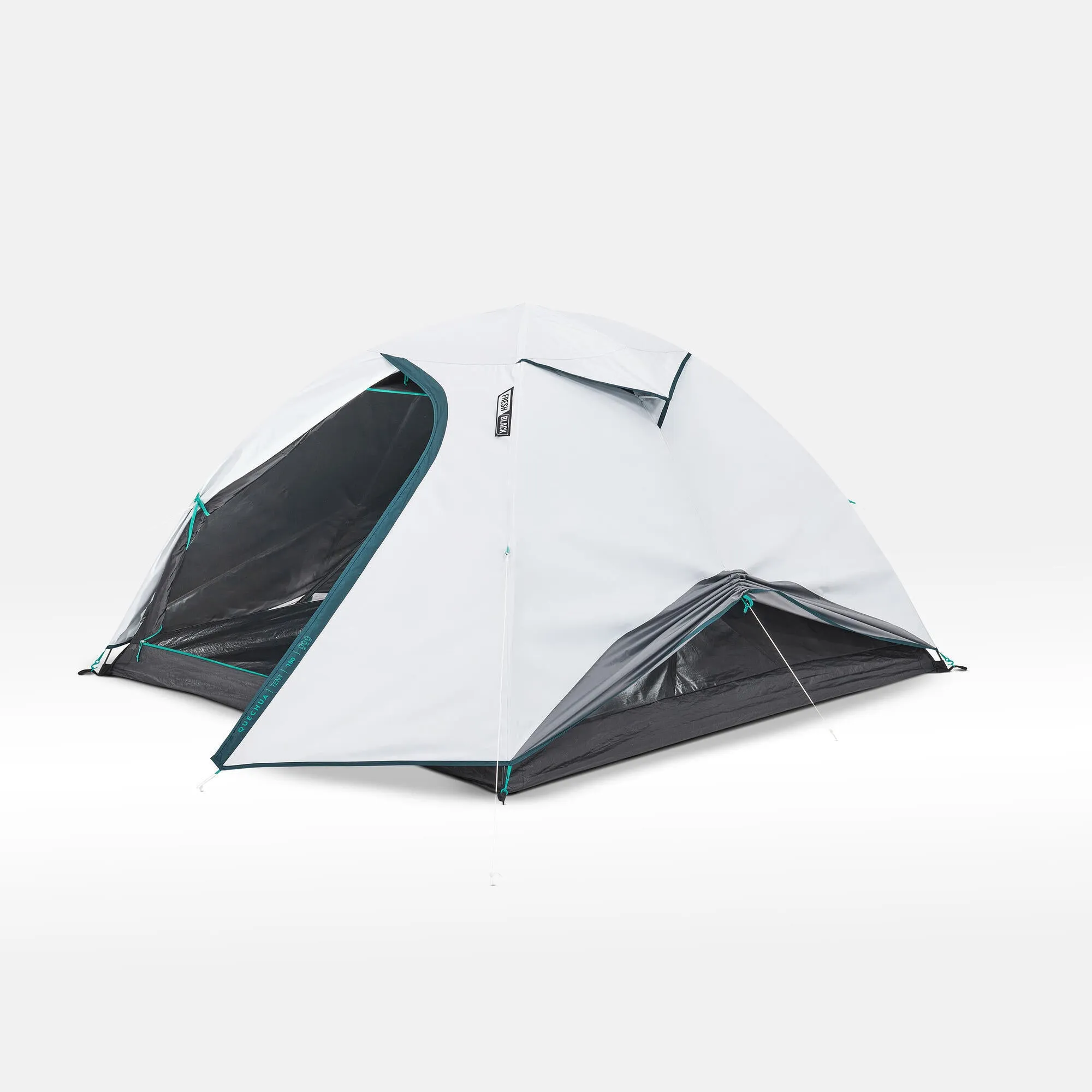 Quechua MH100 Fresh & Black Waterproof Camping Tent 3 Person