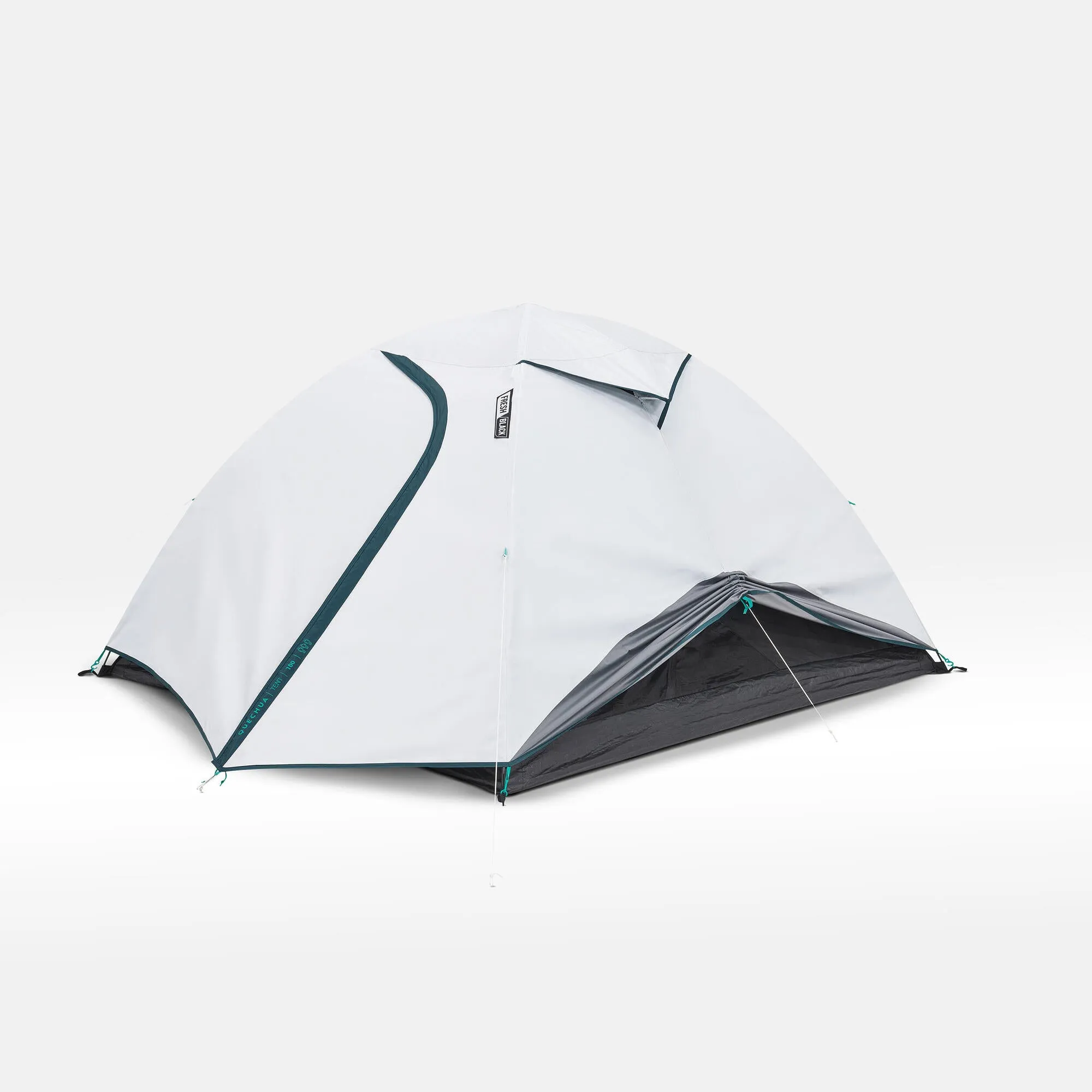 Quechua MH100 Fresh & Black Waterproof Camping Tent 3 Person