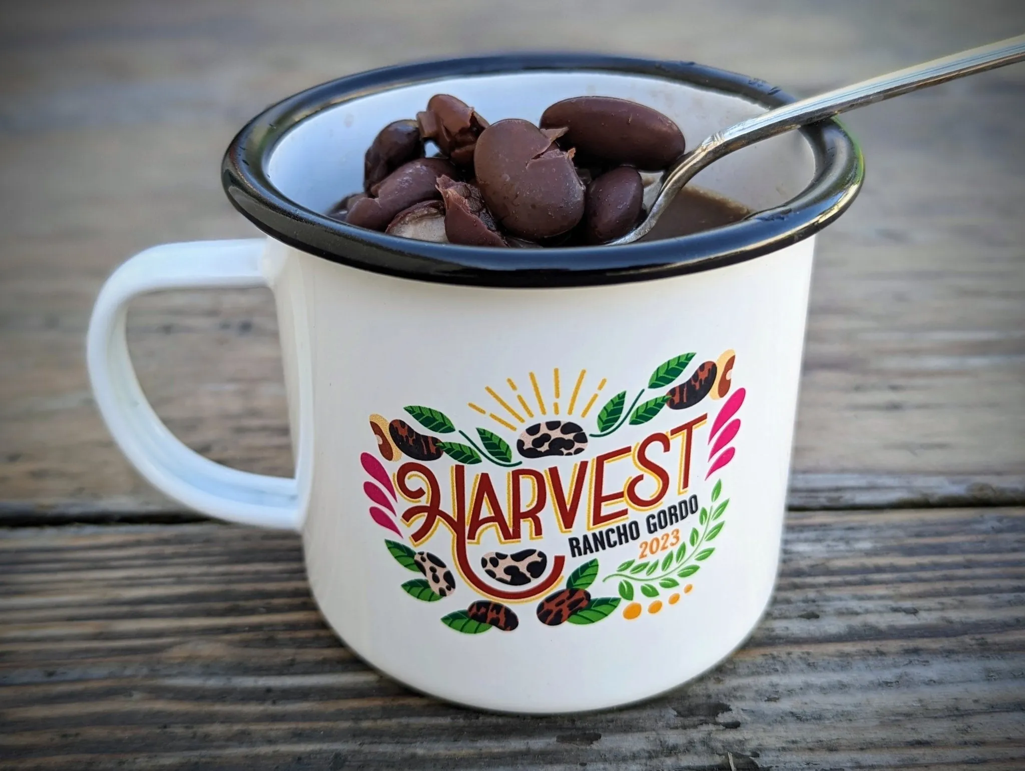 Rancho Gordo Harvest 2023 Enamel Mug