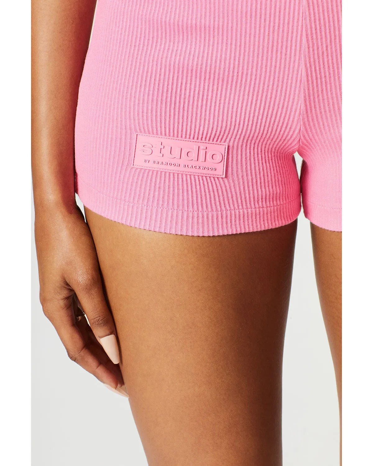 Ribbed High Waist Short