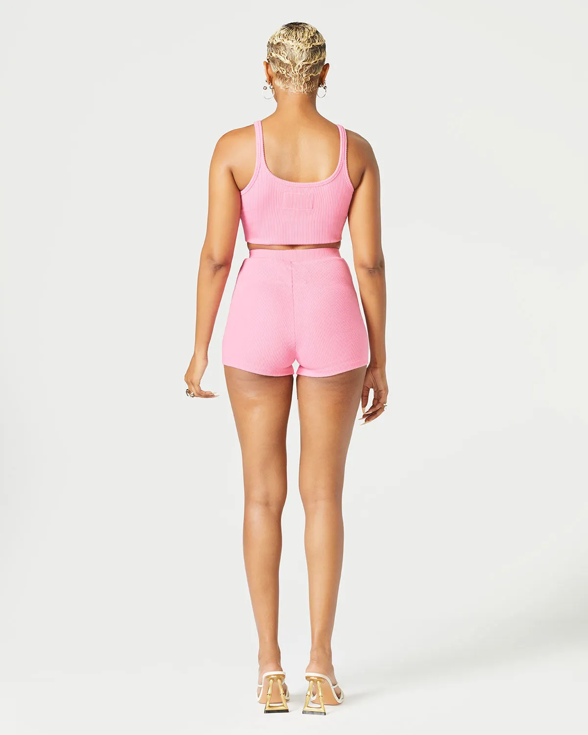 Ribbed High Waist Short