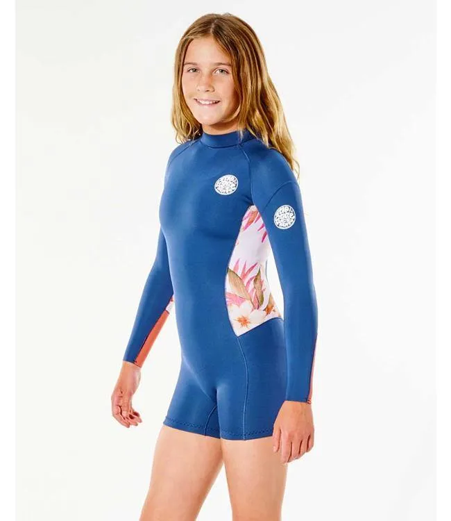 Ripcurl Girls Dawn Patrol Long Sleeve Springsuit (2022) - Pink