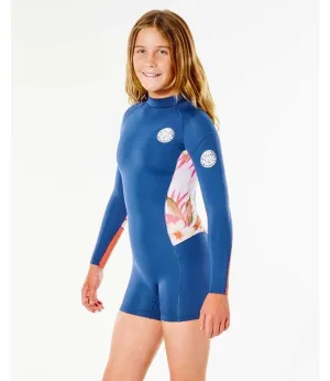 Ripcurl Girls Dawn Patrol Long Sleeve Springsuit (2022) - Pink
