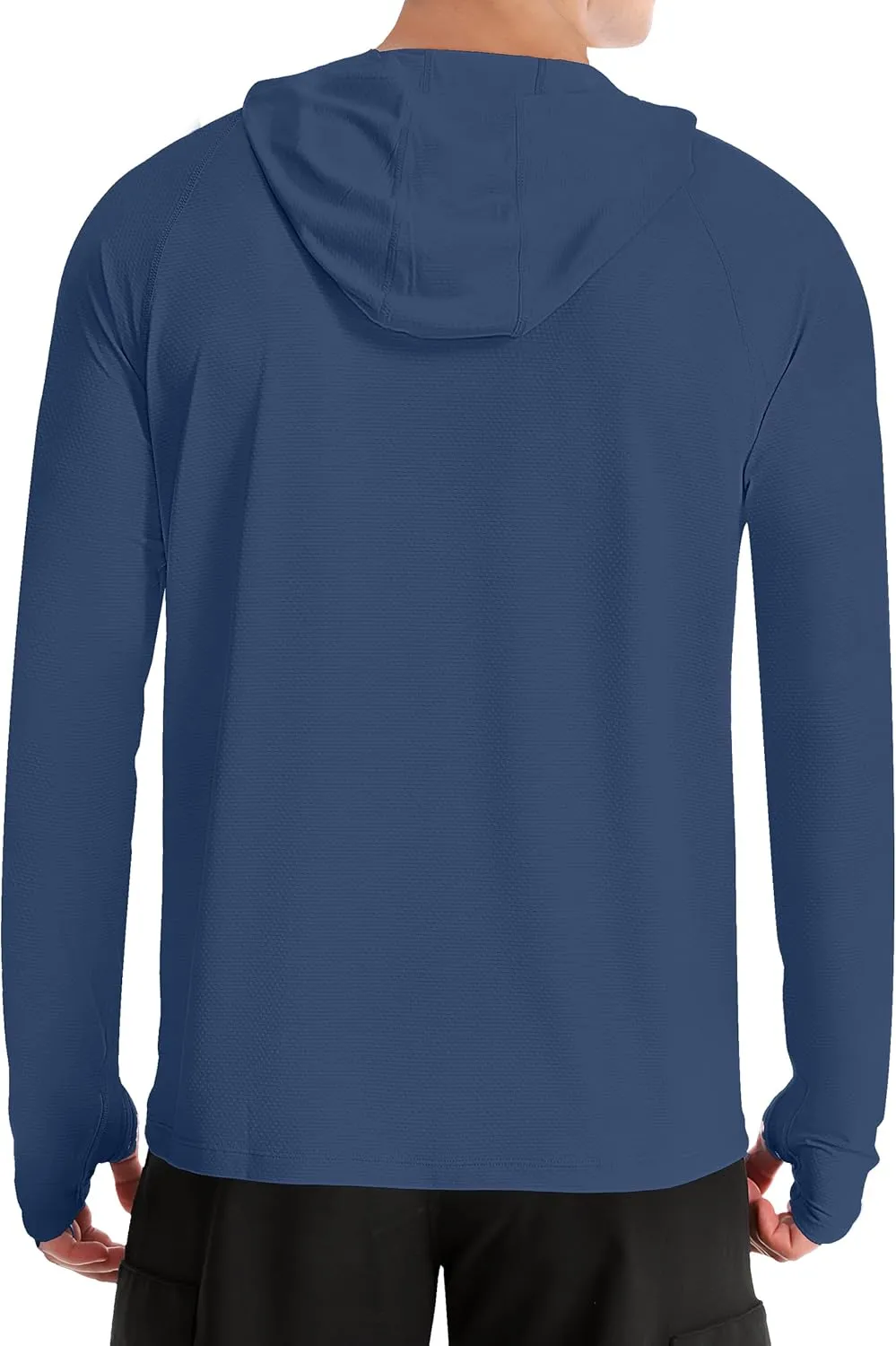 Roadbox UPF 50  Fishing Shirts for Men, Long Sleeve UV Protection Sun Hoodie, Swim Rash Guard for Hiking Running Workout