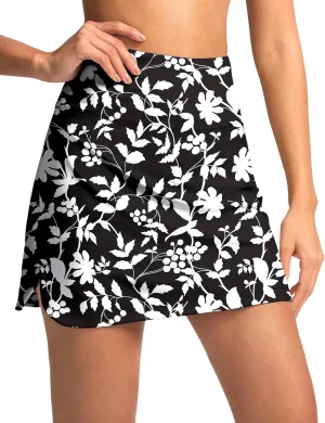 SANTINY Women's Golf Skirts Skorts High Waisted Tennis Skirt Athletic Workout Casual Skorts for Woman with Short Pockets