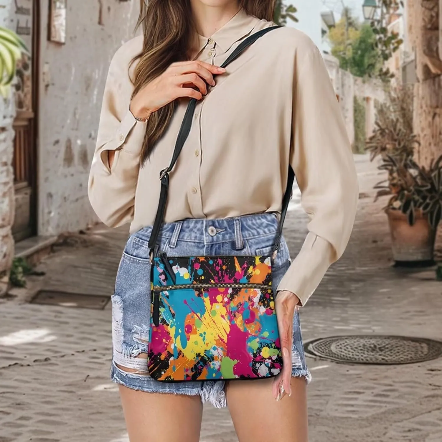 Satchel Bags for Women Crossbody Women Shoulder Bag Stylish Sling Bag Large Purse PU Leather Handbag