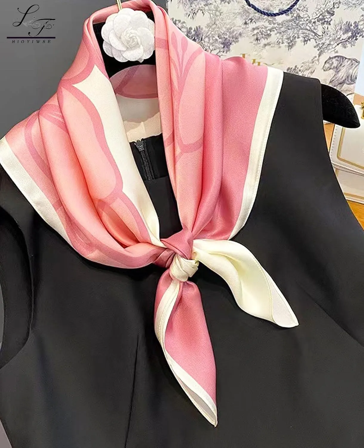 Satin Bandanas Head Scarf For Women Hair Scarves Accessories Lightweight Fashion Wrap Neck Silk Sleeping Headscarf