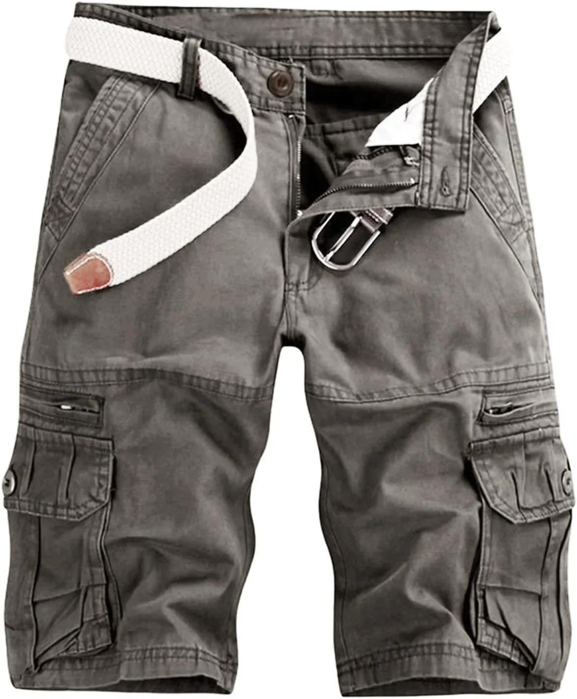 Shorts Men Multi-Pocket and Pants Leisure Color Fashion Men's Solid Summer Men's Pants Black Shorts Men Mens Cargo