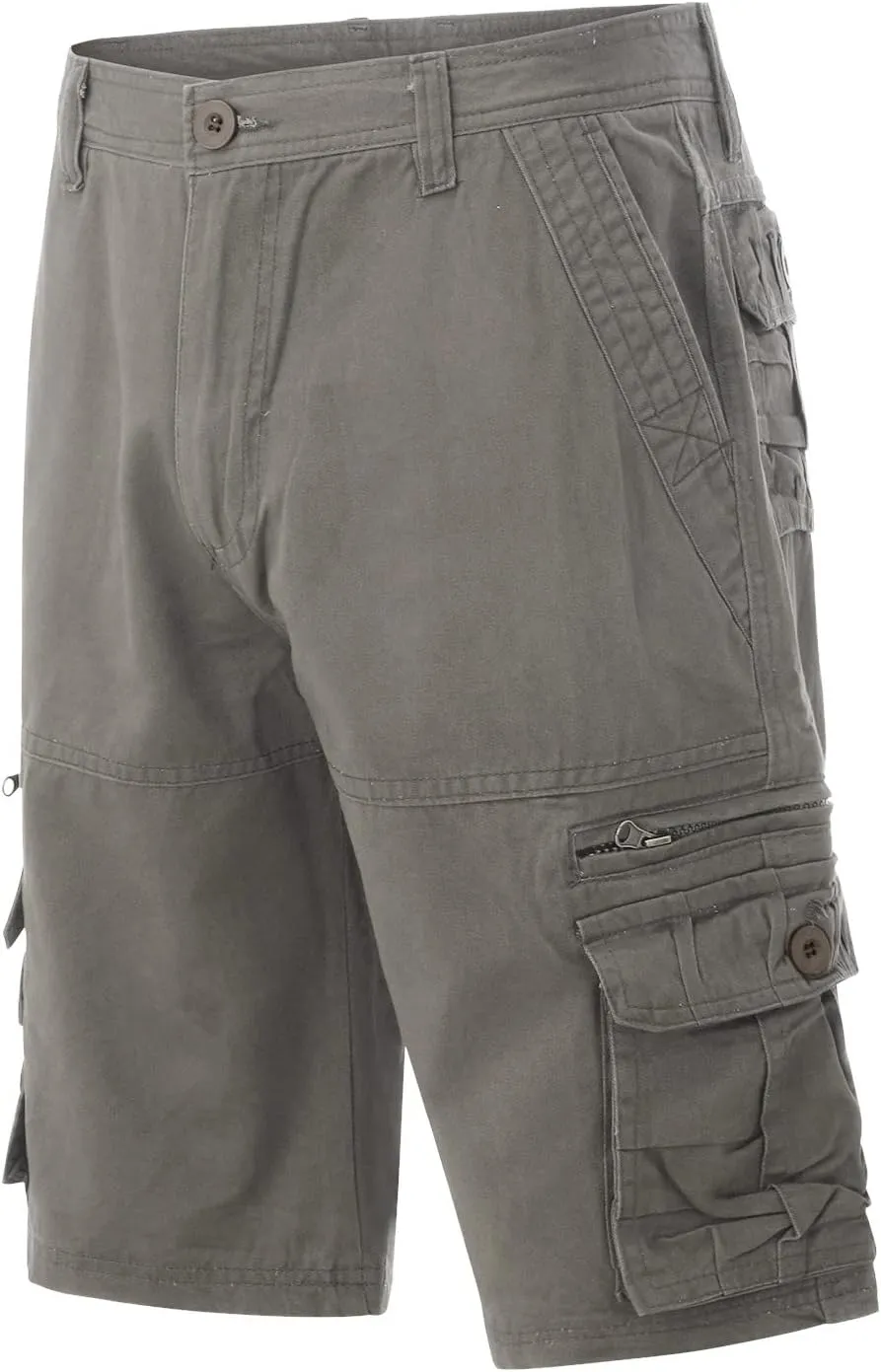 Shorts Men Multi-Pocket and Pants Leisure Color Fashion Men's Solid Summer Men's Pants Black Shorts Men Mens Cargo