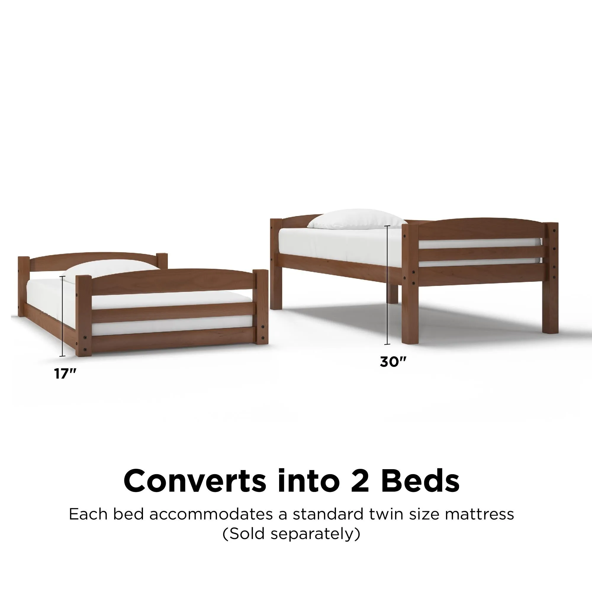 Sierra Low Wood Bunk Bed