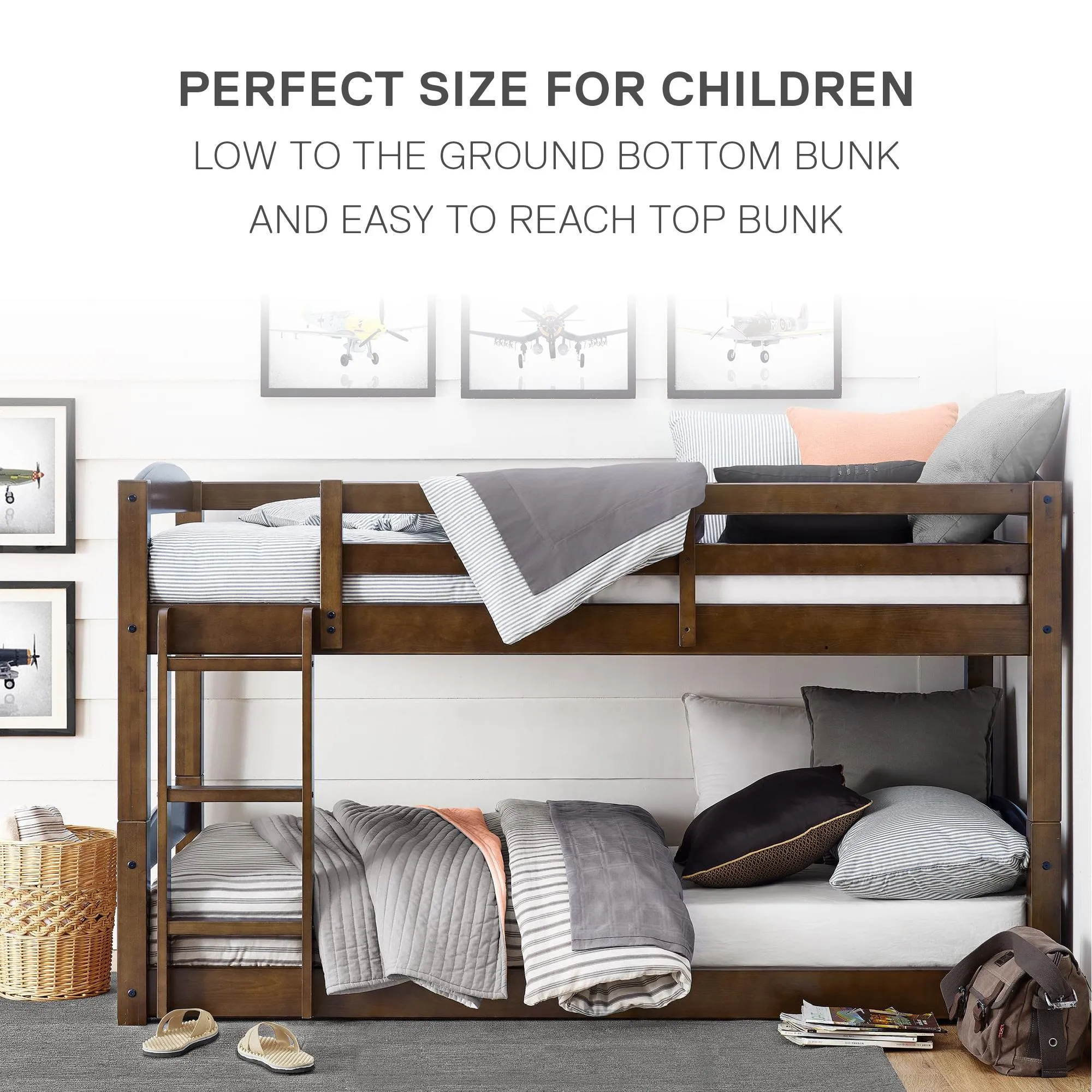 Sierra Low Wood Bunk Bed