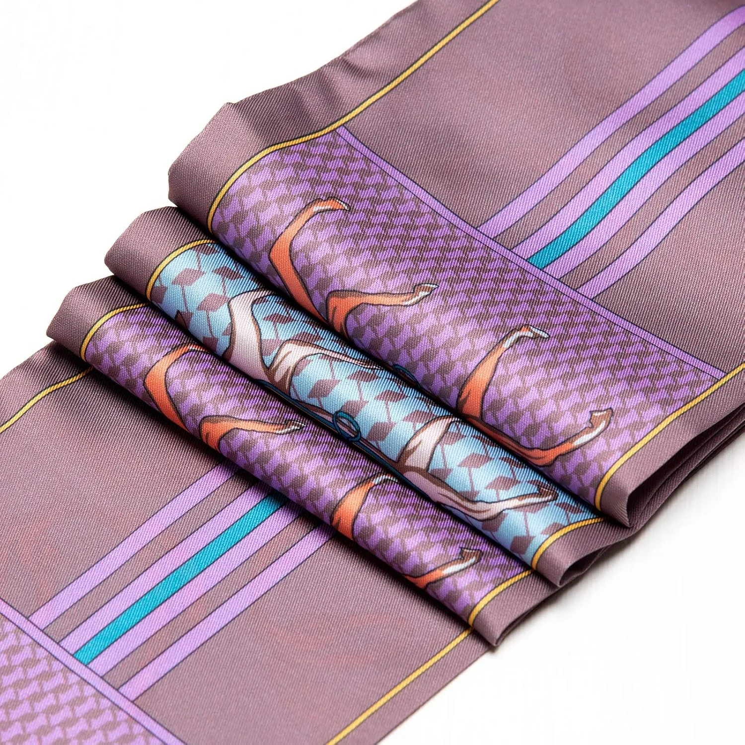 Skinny Silk Like Hair Scarf for Women Head Wrap Ribbon Handbag Neck Satin Scarves Gift Packed