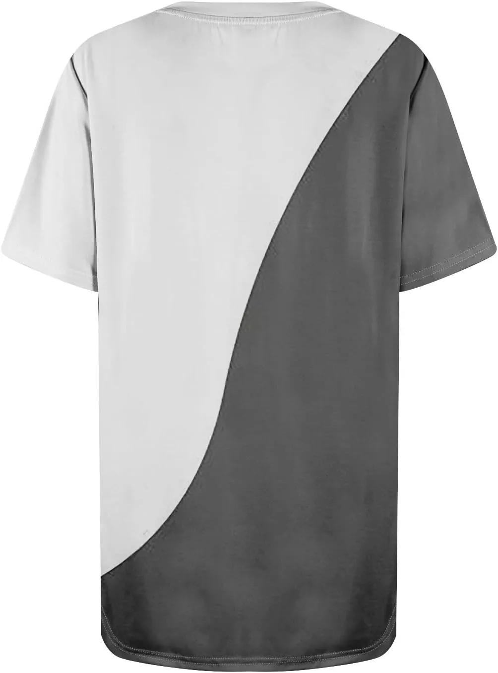 Summer Tops for Women 2025 Vacation Trendy Round Neck Boho Short Sleeve Shirts Casual Loose Comfy Blouses with Pocket