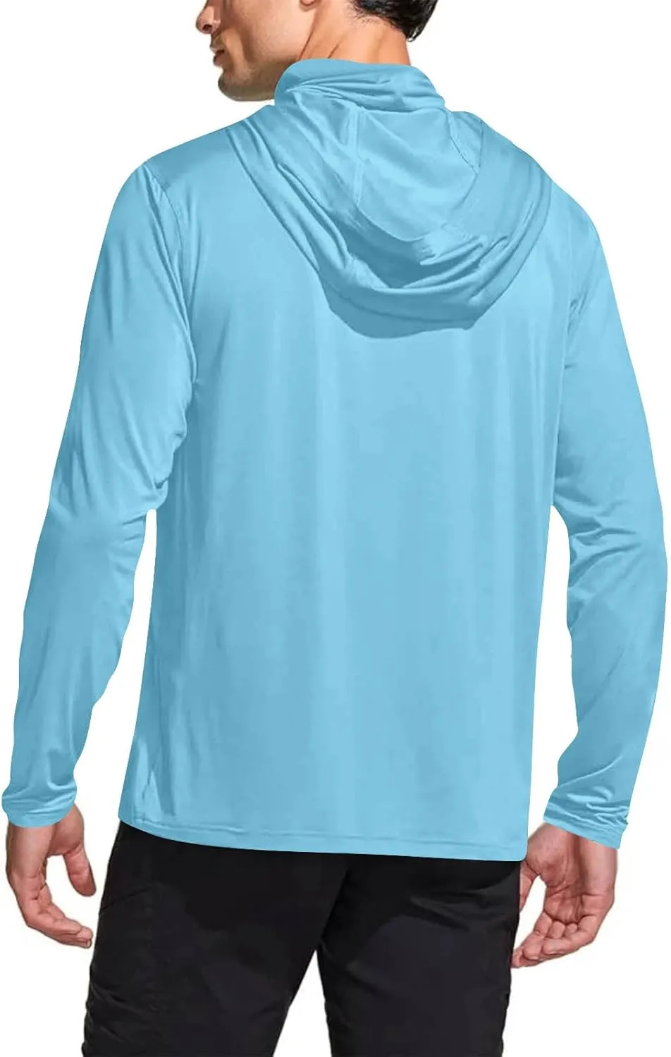 Sun Protection Shirts for Men with Mask UPF 50  Fishing Blouses Lightweight Long Sleeve UV Rash Guard Cooling Hoodies