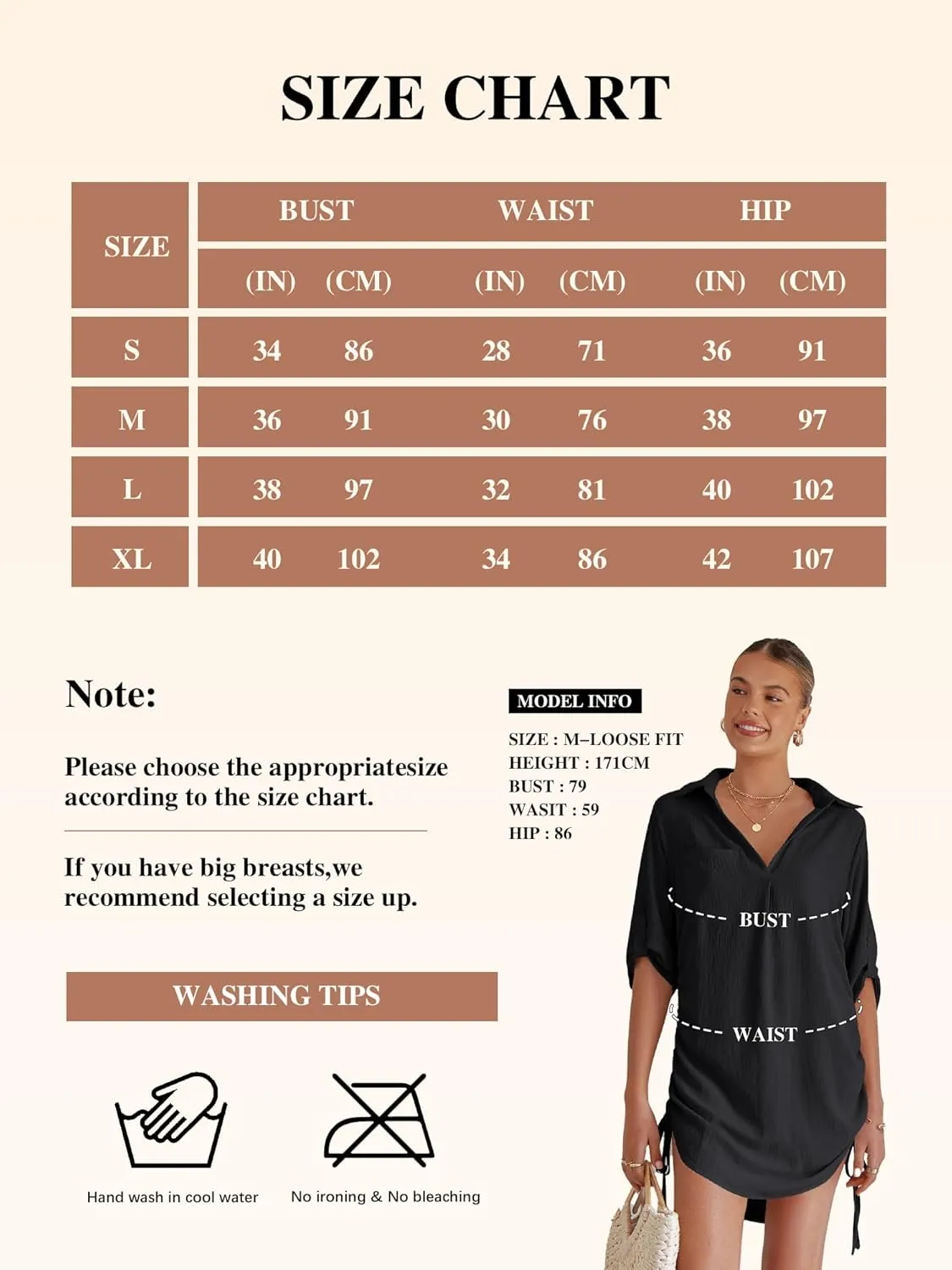Swimsuit Coverup for Women Bathing Suit Cover Up Summer Swimwear Drawstring Beach Bikini Dress Shirt