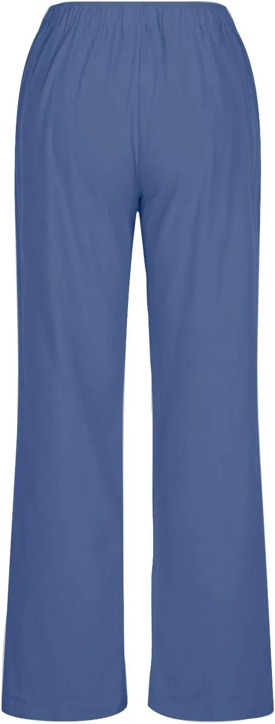 TARIENDY Plus Size Wide Leg Pants for Women Trendy Summer Workout Trousers Lightweight Yoga Sweatpants Casual Pants
