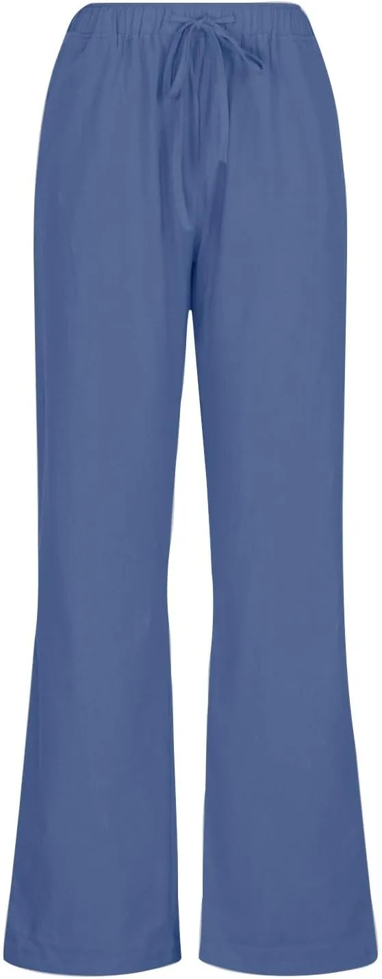 TARIENDY Plus Size Wide Leg Pants for Women Trendy Summer Workout Trousers Lightweight Yoga Sweatpants Casual Pants