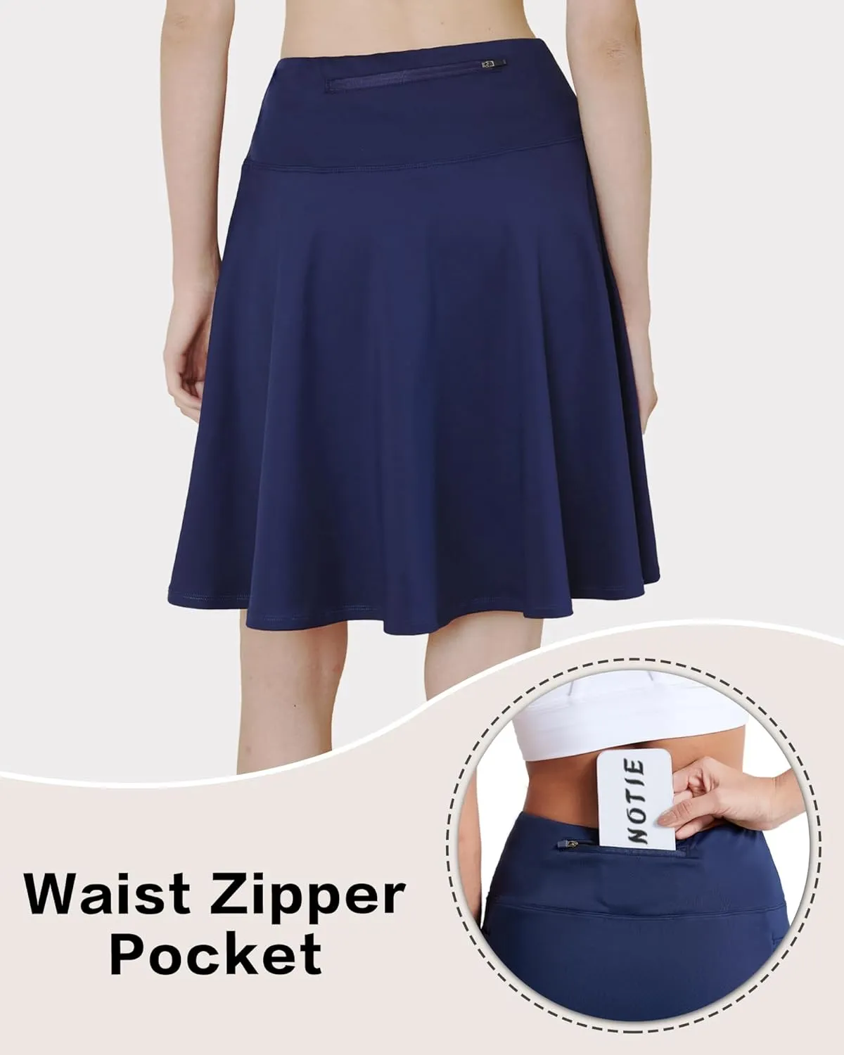 Tennis Skirts for Women with Pockets Shorts Knee Length Golf Skirts Skorts for Women High Waisted Casual Athletic