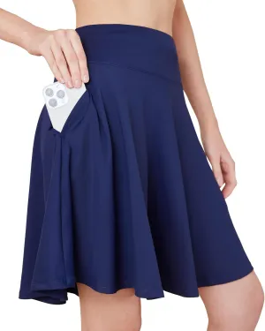 Tennis Skirts for Women with Pockets Shorts Knee Length Golf Skirts Skorts for Women High Waisted Casual Athletic