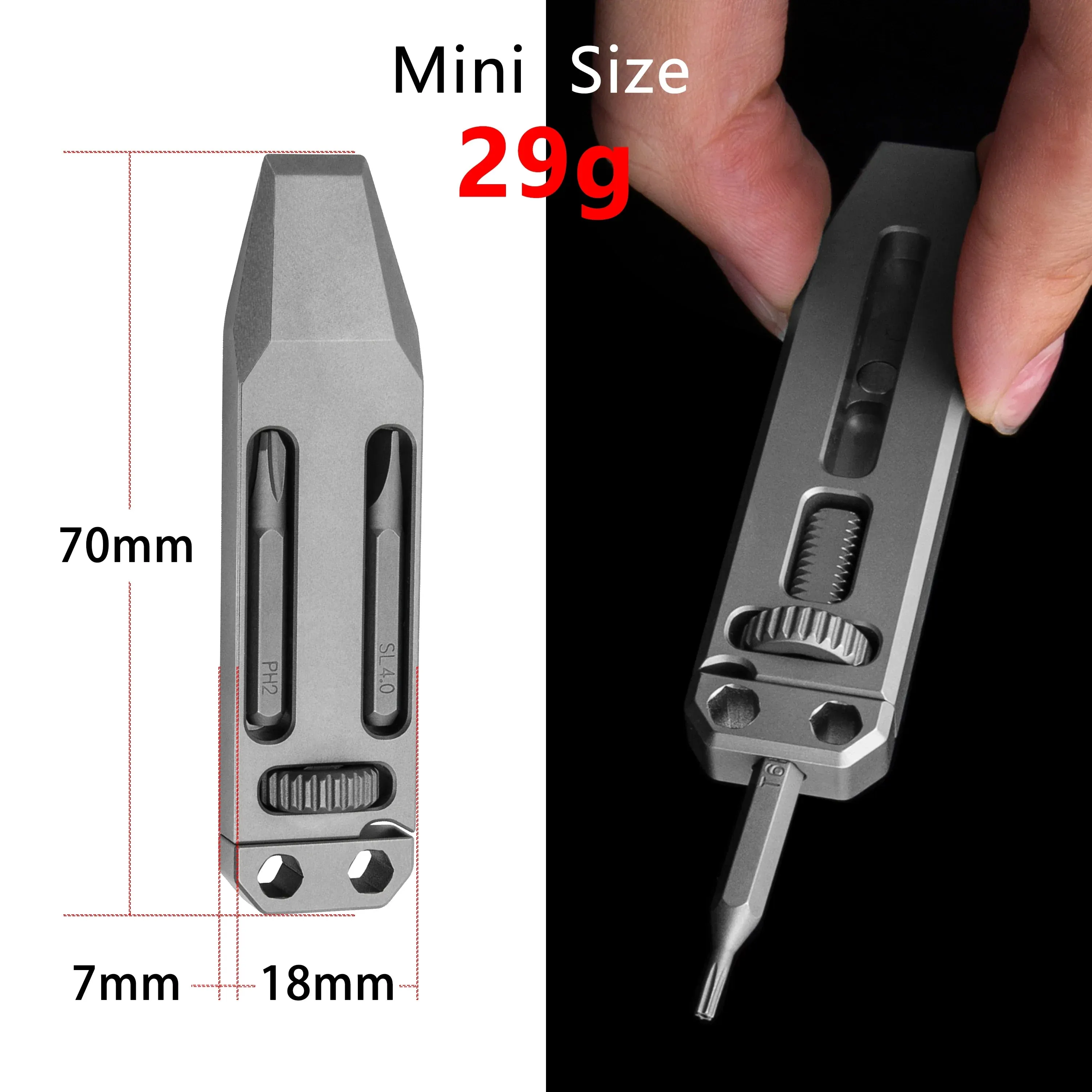 Titanium Alloy Versatile Telescopic Camping EDC Multitool - Lightweight, Durable, and Multi-functional Outdoor Essential