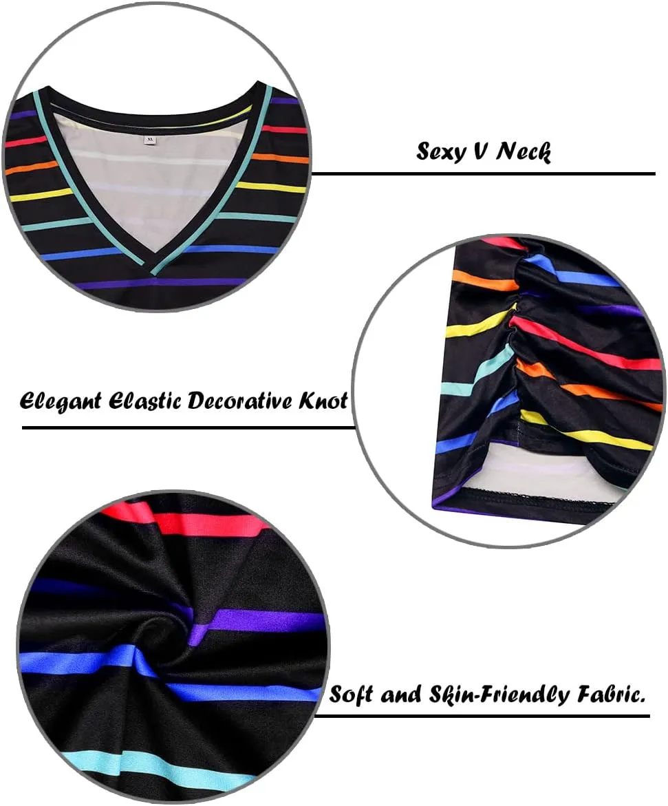 TIYOMI Plus Size T Shirt for Women Short Sleeve Shirts Tops Print Graphic Pattern Tunic Summer Blouse XL-5XL 14-28