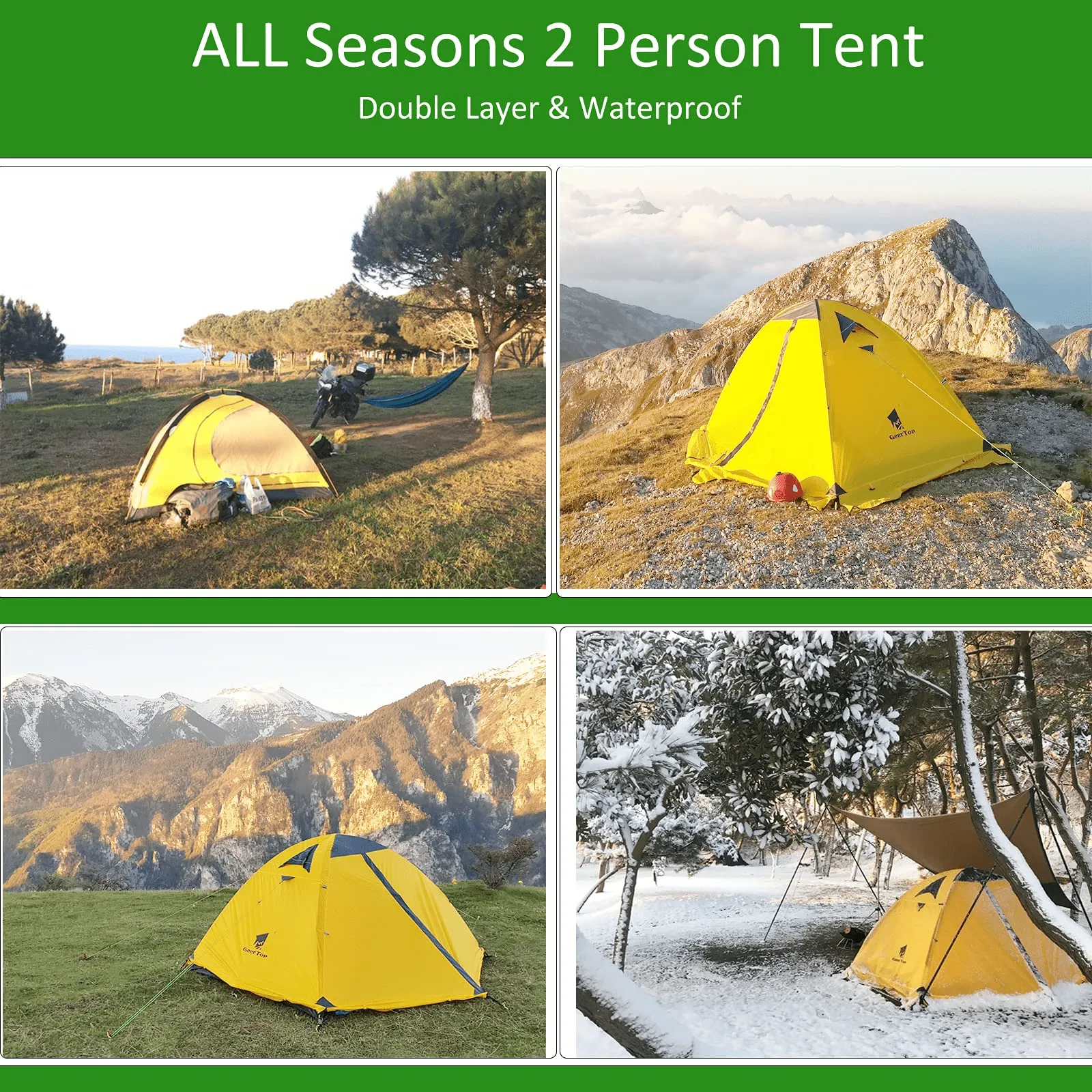 Toproad 2 | 2 Person 4 Season Backpacking Tent