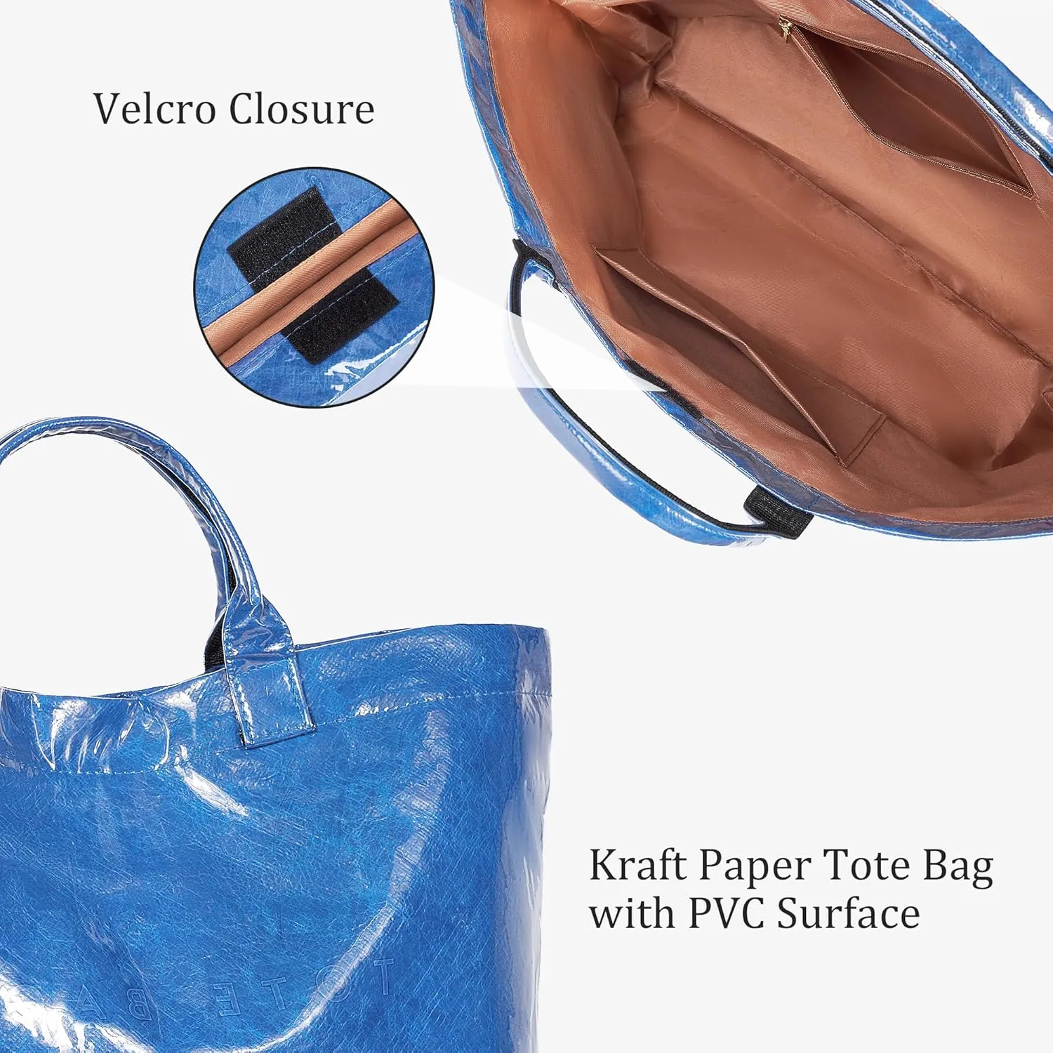 Tote Bag for Women Large PVC Tote Bag Plastic Handbag Letters Print Handbag Clear Hobo Bag