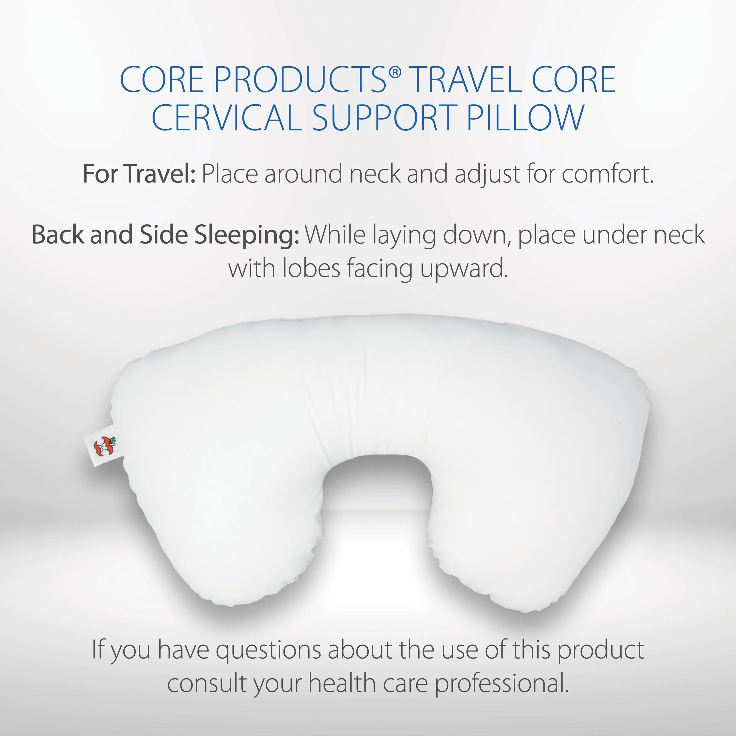 Tri-Core Cervical Support Pillow, Mid-size, Firm & Travel Core Combo
