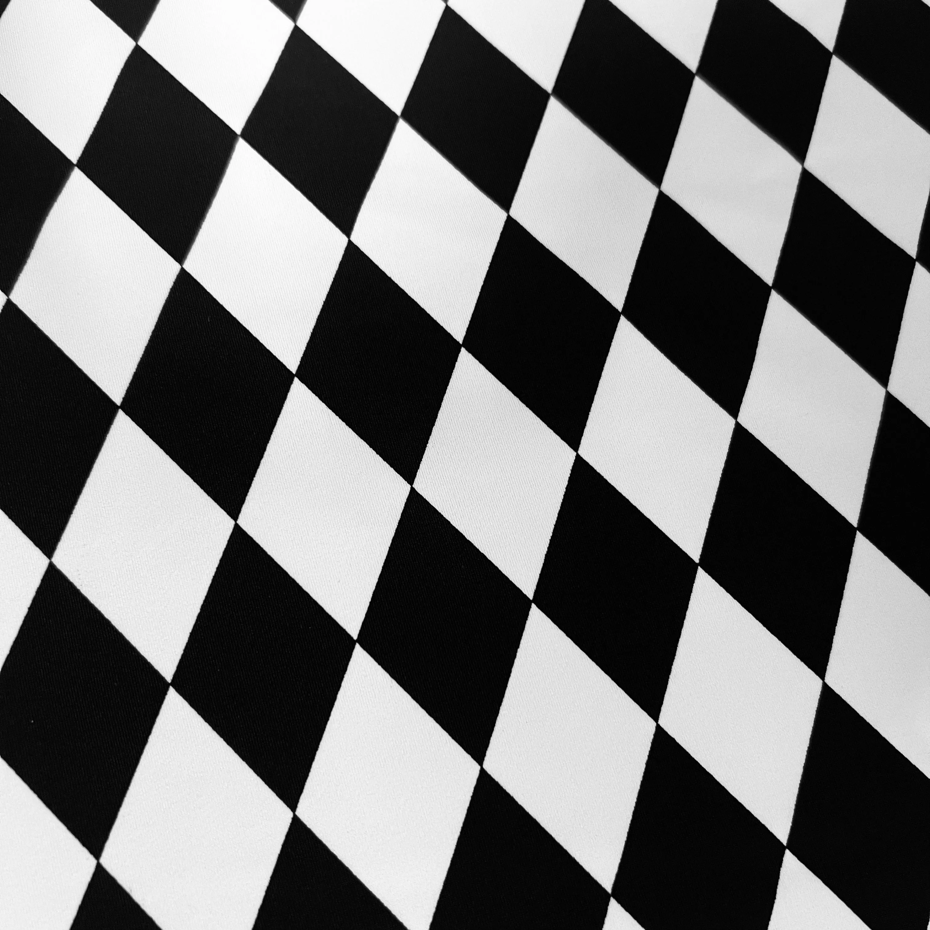UV Black & White Diamond Fabric