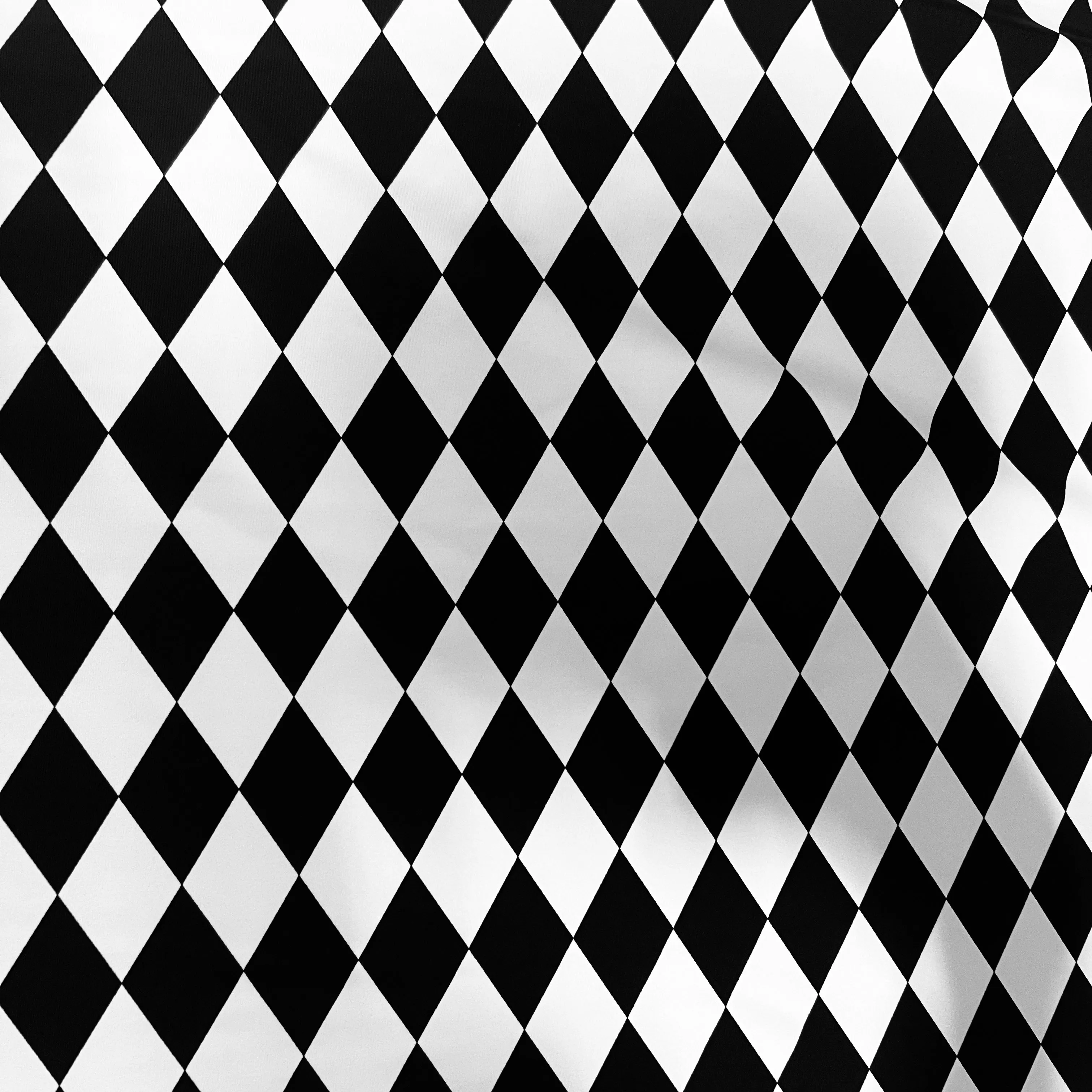 UV Black & White Diamond Fabric