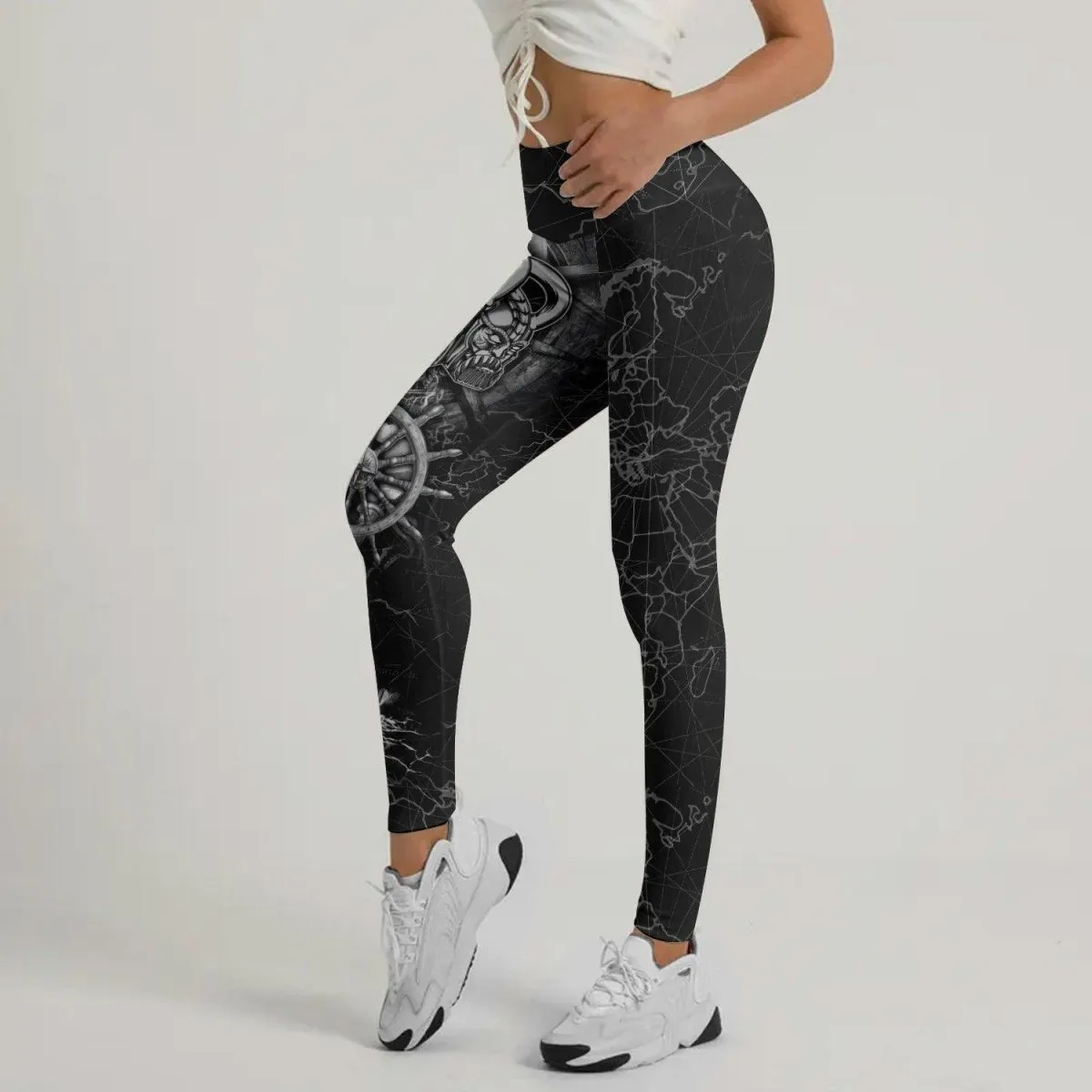 Viking Pirate Ship Leggings